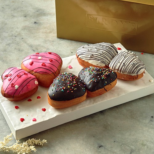 Heart Shaped Dougnuts- Pack of 6